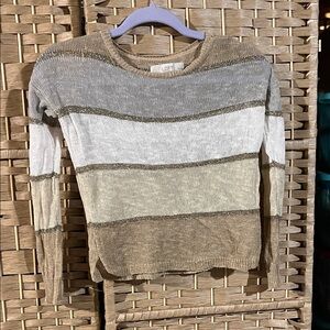 LOFT Multicolor Striped Sweater